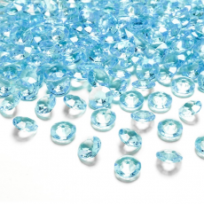 Dekoračné kamienky diamanty tyrkys 12 mm