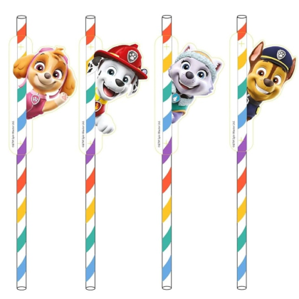 Papierové slamky Paw Patrol