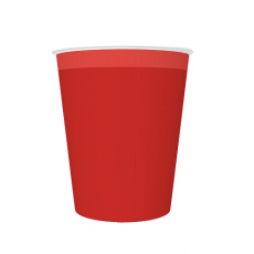 Papierové poháre červené 250 ml