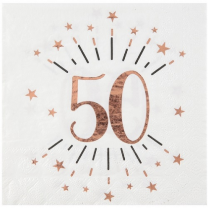 Servítky 50. narodeniny