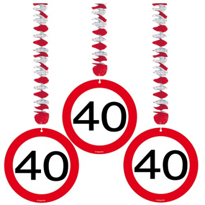 Závesná dekorácia 40. narodeniny