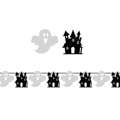 Girlanda Halloween Duch a Hrad