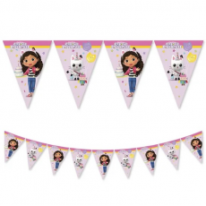 Vlajky Gabby a jej čarovný domček papierové