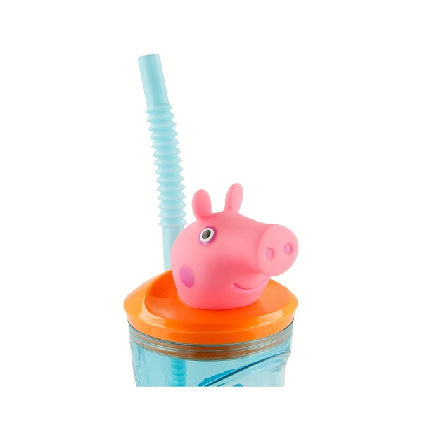 Plastový 3D pohár s figúrkou Peppa Pig 360 ml