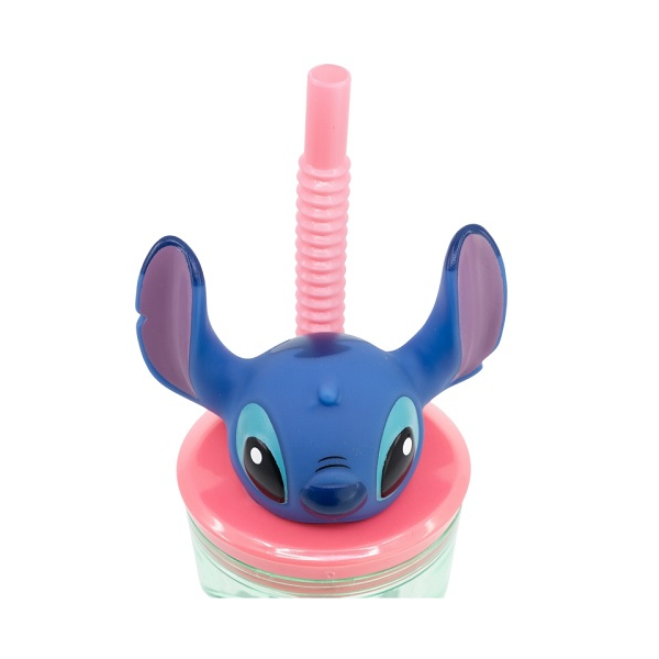 Plastový 3D pohár s figúrkou Stitch 360 ml