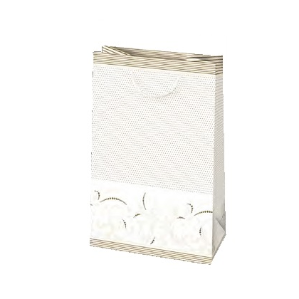 Darčeková taška biela s motívom