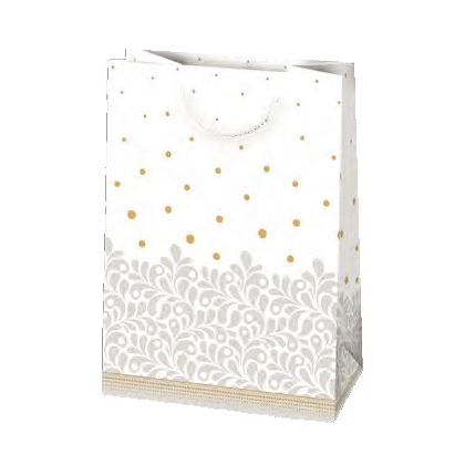 Darčeková taška biela s motívom
