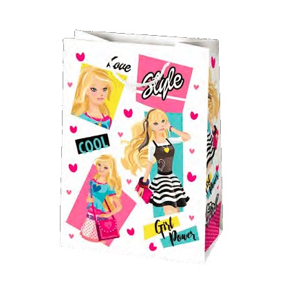 Darčeková taška s dievčenským motívom