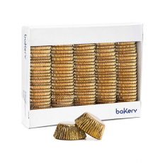 Papierové košíčky na muffiny zlaté 50 ks 