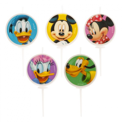 Tortové sviečky Mickey Mouse a kamaráti 8 ks