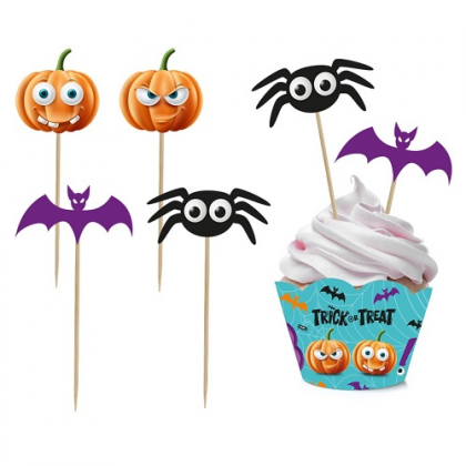Ozdoba na tortu/muffiny Halloween Boo