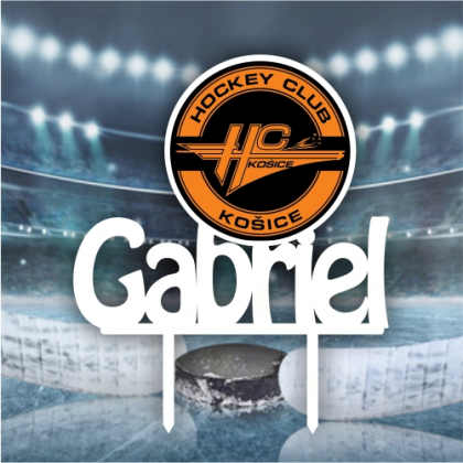 Zápich na tortu HC Košice s menom