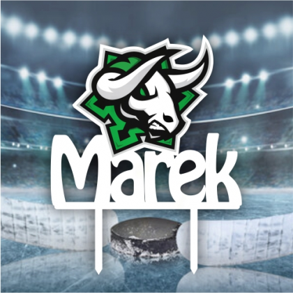 Zápich na tortu HK Nitra s menom