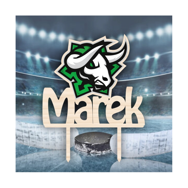 Zápich na tortu HC Mikron Nové Zámky s menom