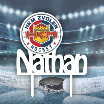 Zápich na tortu HKM Zvolen s menom