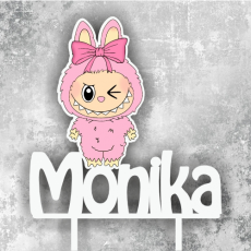 Tortový zápich Labubu s menom