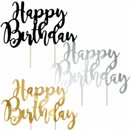 Ozdoba na tortu Happy Birthday