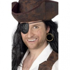 Pirátsky set - náušnica a kryt na oko