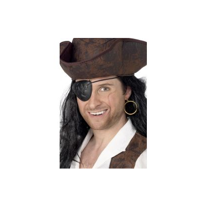 Pirátsky set - náušnica a kryt na oko