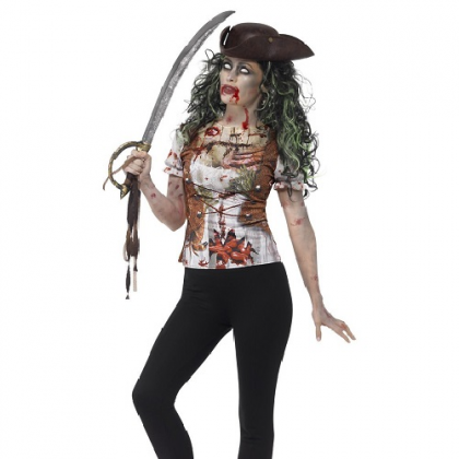 Tričko Zombie Pirát dámske